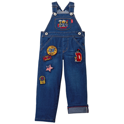 MIKIHOSE儿童牛仔背带裤