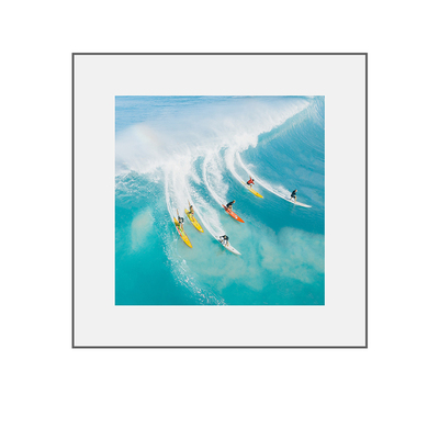 客餐厅方形大海滩帆船冲浪挂墙画