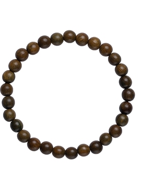 天然老绿檀单圈手串文玩佛珠女款