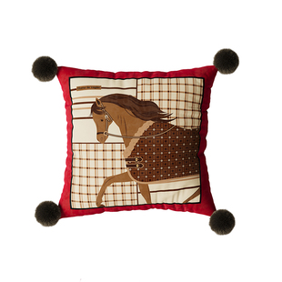 马格里特新年礼物红色客厅沙发抱枕轻奢高级感氛围装饰腰靠垫靠枕