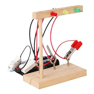 自制红绿灯教具交通信号灯diy材料包手工科学小发明小学生儿童