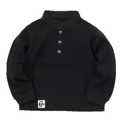 CHUMS洽洽鸟户外运动儿童长袖百搭立领卫衣休闲衣套头衫CH20-1076