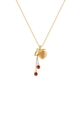 阿吉豆女款S925银福袋项链毛衣链