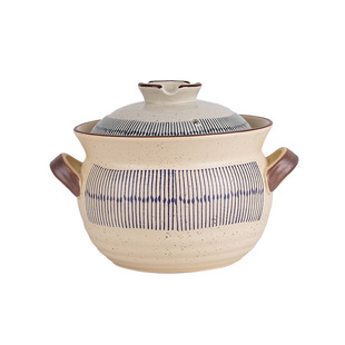 日式陶瓷土砂锅炖锅家用煤气沙锅汤锅明火耐高温耐热煲仔饭专用锅