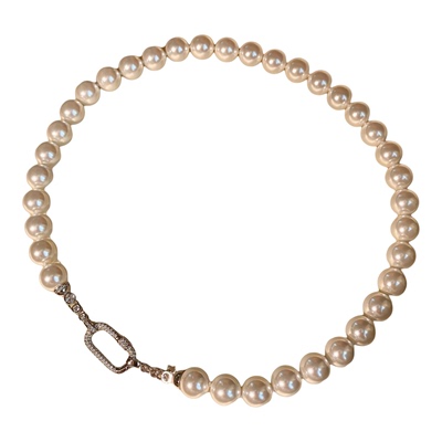 西大班澳母贝珍珠U型万能扣项链