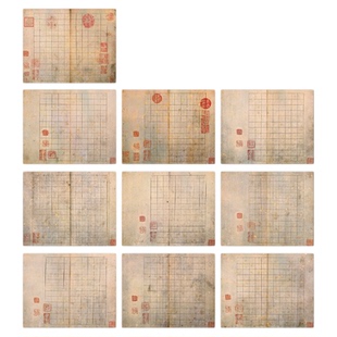 景阳阁微喷宣纸草堂十志书法作品纸小楷精品练习纸书法毛笔专用宣纸小楷信笺纸半生半熟带印章空白练字硬笔