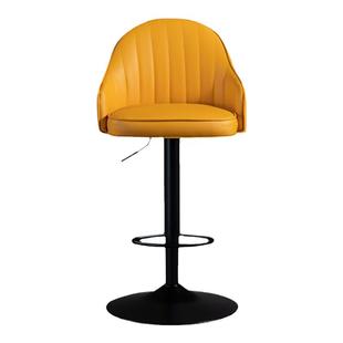 轻奢吧台椅升降旋转高脚凳现代简约靠背吧凳家用前台收银酒吧椅子