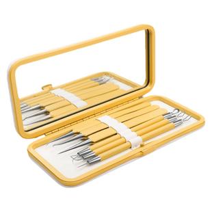 粉刺针高精密去黑头夹镊子美容院专用细胞夹套装挤痘痘医用暗疮针