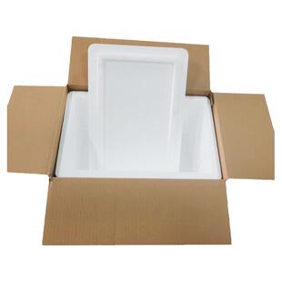 邮政3-7号泡沫箱纸箱配套防护保温保鲜鸡肉羊肉食品快递专用包邮