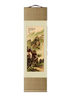 中国风特色礼物送老外丝绸画卷轴北京传统工艺品外事出国商务礼品