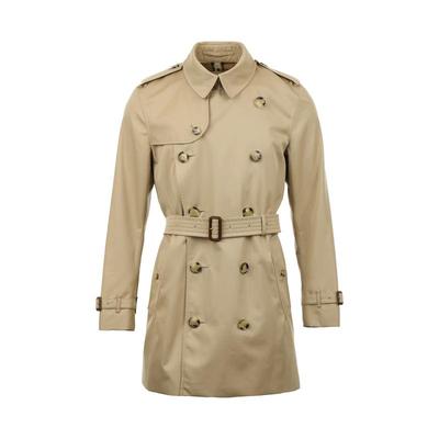 【自营】BURBERRY/博柏利男士肯辛顿版型双排扣中长款风衣外套