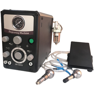 气动雕刻机微镶刻花机双头辘珠边机黄金苗银子铜首饰花纹雕金工具