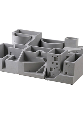 水泥建筑模型多功能陈设创意摆件