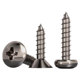 国标TA2纯钛盘头伞头沉头大扁头平头圆头十字自攻螺丝钉M3M4M5mm