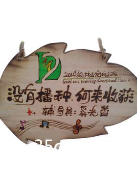 个性定制木质门牌挂牌可爱diy