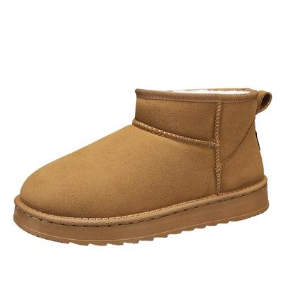 雪地靴男款冬季加绒加厚保暖面包鞋皮毛一体东北零下40度防寒棉鞋