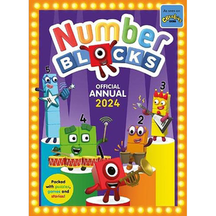 现货 Numberblocks Annual 2024年 英国BBC数字积木官方图书 4岁+学龄前儿童英文启蒙 幼儿数学启发 BAFTA获奖电视节目CBeebies