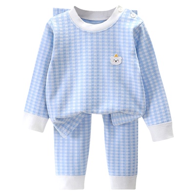 秋冬儿童德绒保暖家居服内衣套装