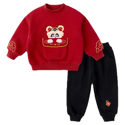 dudujia男童唐装女童拜年服