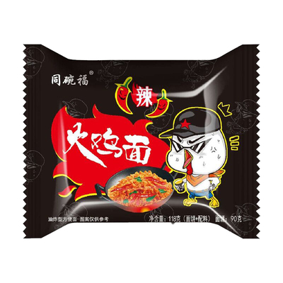 同碗福火鸡面袋装韩式变态辣成箱