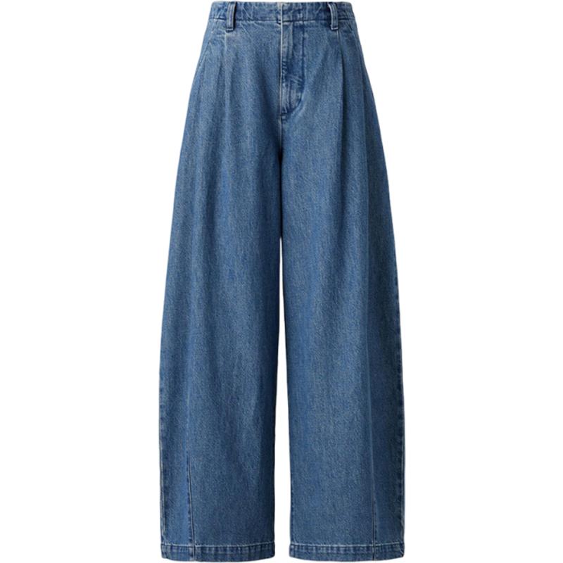 优衣库女装宽松牛仔裤水洗产品