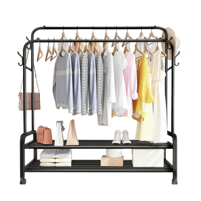 卧室多功能网红室内带轮挂衣架