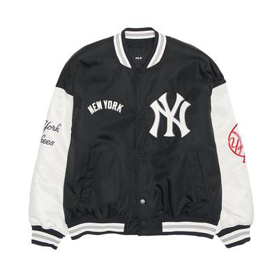 MLB官方KARINA同款百搭学院风夹棉款棒球夹克外套26春季新款JPV21