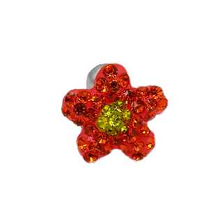 钛钢满钻耳骨钉螺丝拧彩色花花和满钻爱心耳蜗钉超闪耳钉睡觉免摘