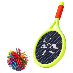 弹力球静音球拍网球儿童玩具宝宝室内运动器材益智感统训练亲子