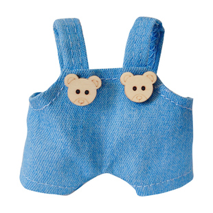 10cm娃衣自嘲熊棉花娃娃背带裤衣服服装换装公仔玩偶挂件短裤