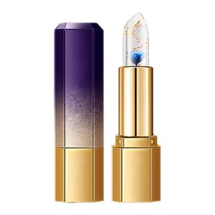 温变润唇膏防水不沾杯不掉色保湿鲜果冻透明口红正品滋润鲜花持久