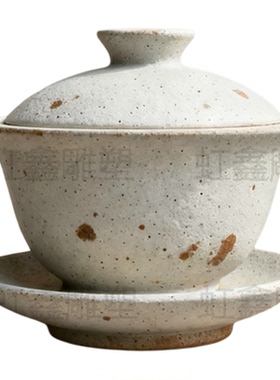 定制玻璃钢茶壶碗雕塑奶茶店景区紫砂壶立体门头彩绘青花瓷壶模型