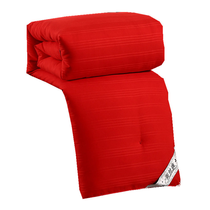 8品牌清仓婚庆大红蚕丝被100%桑蚕丝结婚红色子母被秋冬加厚家纺