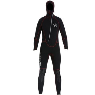 鲨巴特5/7MM加厚保暖25连体潜水服男士水母衣防寒专业湿式潜水衣