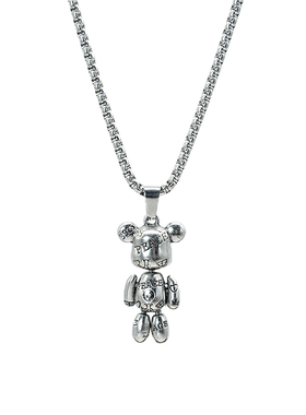 合金钛钢情侣百搭字母小熊暴力熊