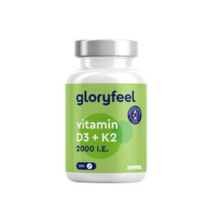 德国拜耳gloryfeel维生素D3K2格乐飞维d5000iu成人补钙免疫抵抗力