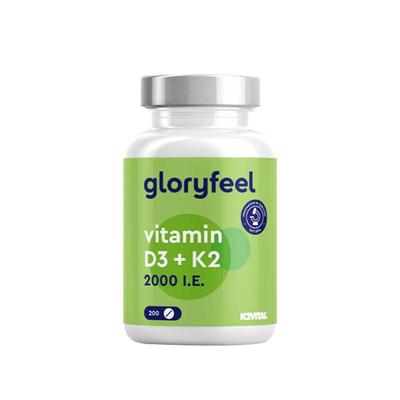 德国拜耳gloryfeel维生素D3K2格乐飞维d5000iu成人补钙免疫抵抗力