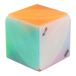 奇艺异形魔方移棱枫叶斜转X方圆圆柱变幻金刚风火轮魔方星星铜币