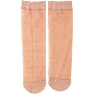 永春短丝袜女夏季超薄款防勾丝点点肉色隐形透明水晶袜子女士中筒