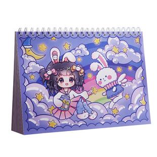 折耳妹妹离型纸本手帐贴纸胶带收纳本离形离行本手账工具手杖B5送贴纸刻刀活页双面光面大加厚A4便宜离线本子