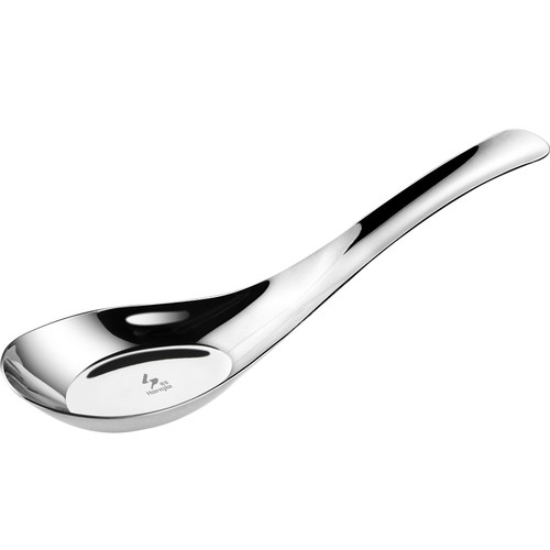 304不锈钢勺子家用餐勺儿童勺网红个性大号成人喝汤匙子长柄铁羹