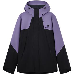 骆驼山海3.0夹克男2026新款防泼水户外运动风衣连帽宽松外套女