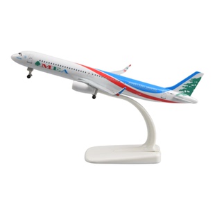20cm黎巴嫩航空空客A321仿真合金客机模型飞机民航摆件礼物MEA