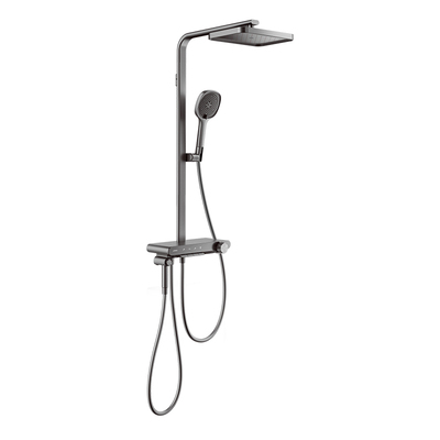 【政府补贴15%】九牧钢琴按键淋浴花洒套装淋浴器大置物除垢花洒