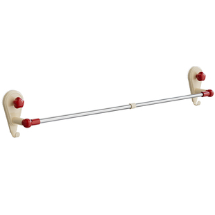 诺室吸盘毛巾架子免打孔卫生间浴室伸缩毛巾杆置物架厕所收纳挂杆