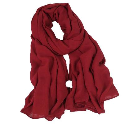 新疆旅游草原沙漠拍照酒红色披肩