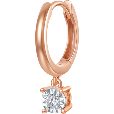 周六福双色18K钻石耳钉耳环女真钻耳饰高级感璀璨圣诞礼物