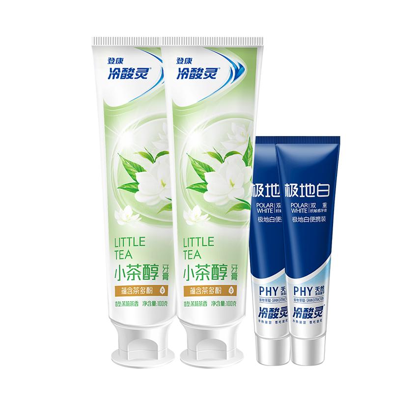 冷酸灵茶醇清新抗敏牙膏异味亮白
