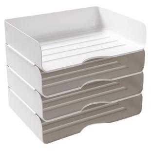 书桌书本文具收纳盒收纳架置物架分层写字台办公文件资料整理盒子