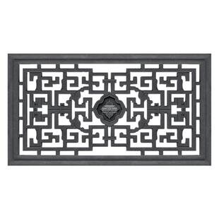 镂空仿古砖雕水泥花格窗方形花窗中式庭院影壁墙浮雕围墙透窗装饰